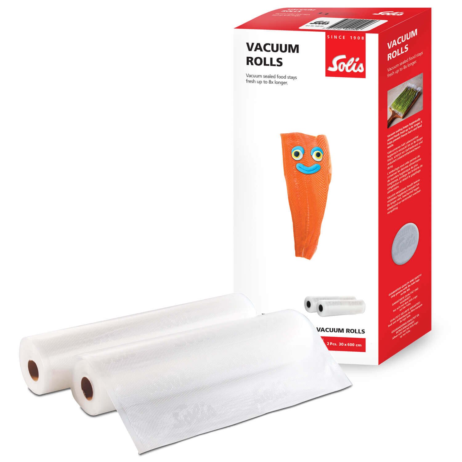 Solis Structured Vacuum Rolls Vacuum Packing Rolls food vacuum rolls Solis Wave Structured Vacuum Rolls