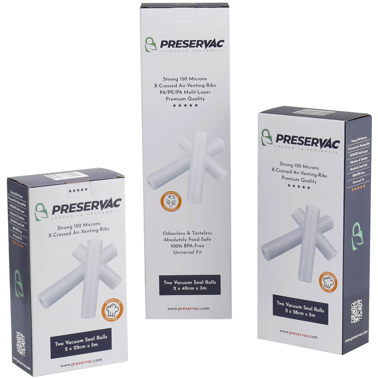 PRESERVAC Vacuum Sealer Rolls